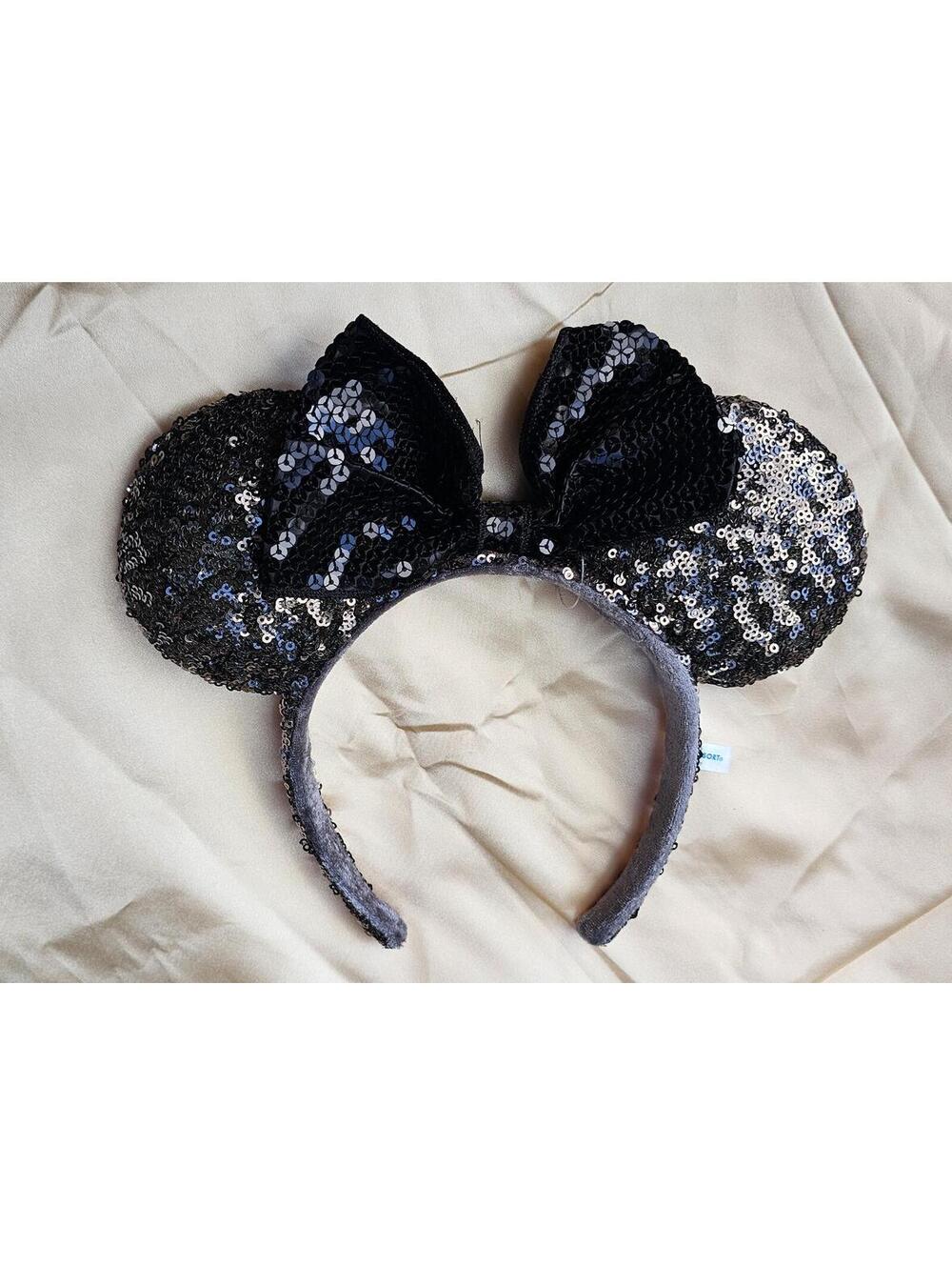 Unique Black Bronze Minnie Ears Headband Disney Tokyo Brown